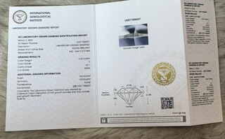 0.32 karaat diamant (gecertificeerd)